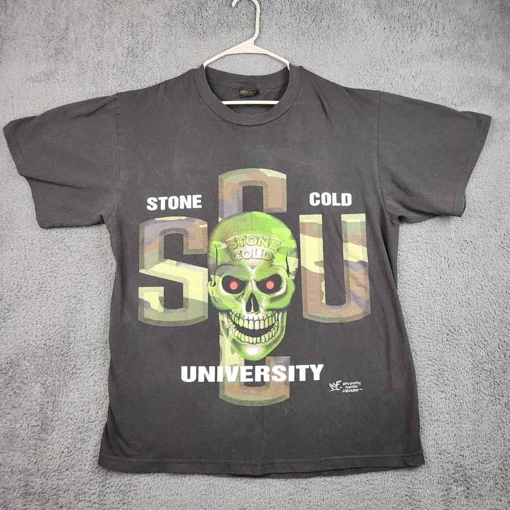 Stone‎ Cold Steve Austin VTG Shirt Men's XL Hard Knocks WWF WWE 90's Changes Tag
